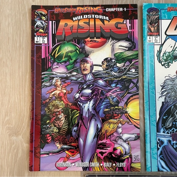 1995 VINTAGE WILDSTORM RISING #1, 4, 16 Comic Books Bundle Lot Of 3ea - Picture 2 of 6